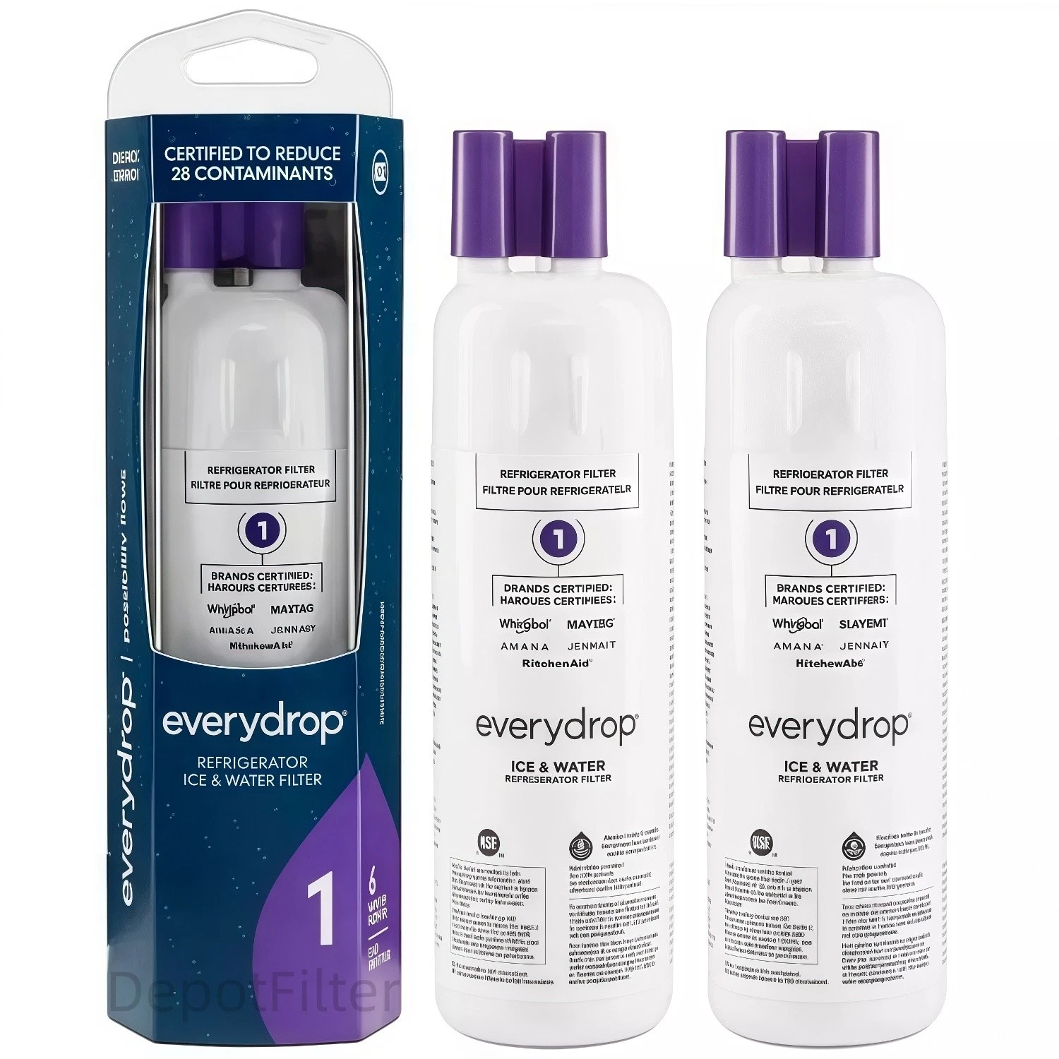 s-l1600 (8) Sealed 2Pack ΕVΕRYDROP ΕDR1RXD1 W102²95370A Filter 1 Refrigerator Replacement US - Image 1