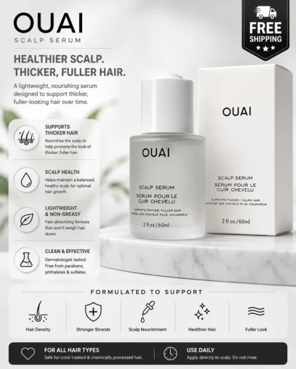 Ouai Scalp Serum 2oz Hair Growth Thickening Treatment Full Size New