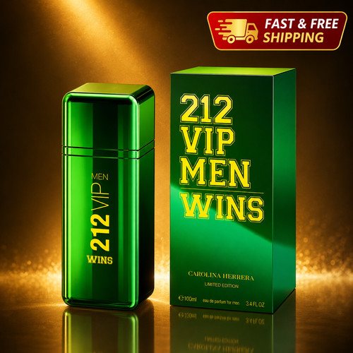 s-l500 (4) 212 Vip Wins Carolina Herrera 3.4 Oz 100ml EDP Spray Limited Edition for Men - Image 1