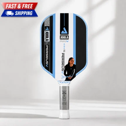 Share JOOLA Perseus Pro V Pickleball Paddle 16mm, Simone Jardim Breeze Blue Carbon Pro